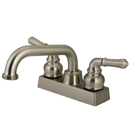 4 Centerset 2-Handle Laundry Faucet, Brushed Nickel
